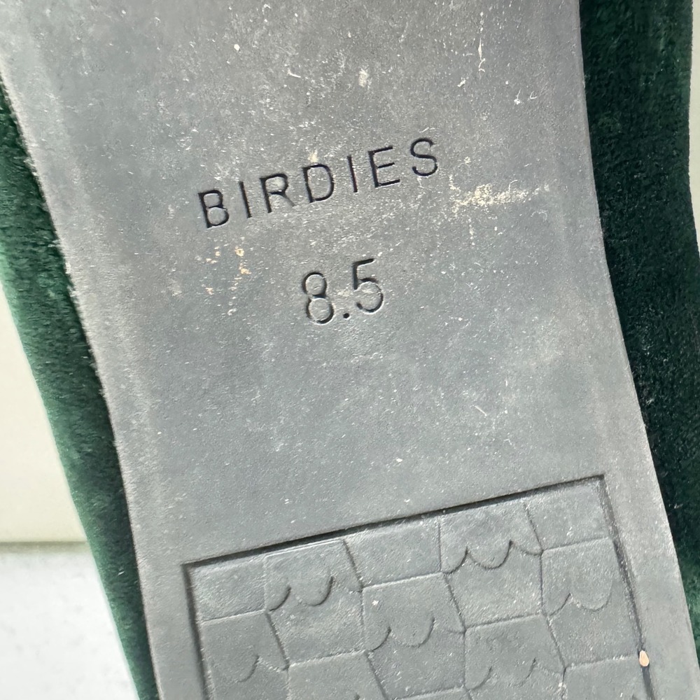 Birdies Forest Green Velvet Smoking Slipper Loafer Flats Womens Size 8.5 - Picture 5 of 7